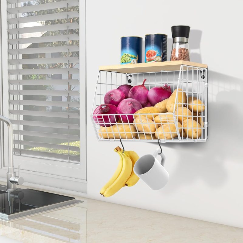 Fruit Bowl, Vegetable Storage Rack, Stackable Kitchen Basket